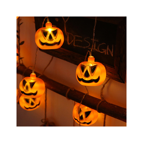 Manufacturer Wholesale Halloween pumpkin lantern LED string lights Halloween Party Decoration Hanging Lights