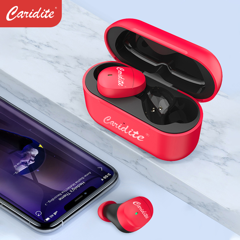 Caridite Christmas gifts free shipping Amazon Hot sale Bluetooth Version 5.2 Earphone Wireless Charging Noise Cancelling Earbuds