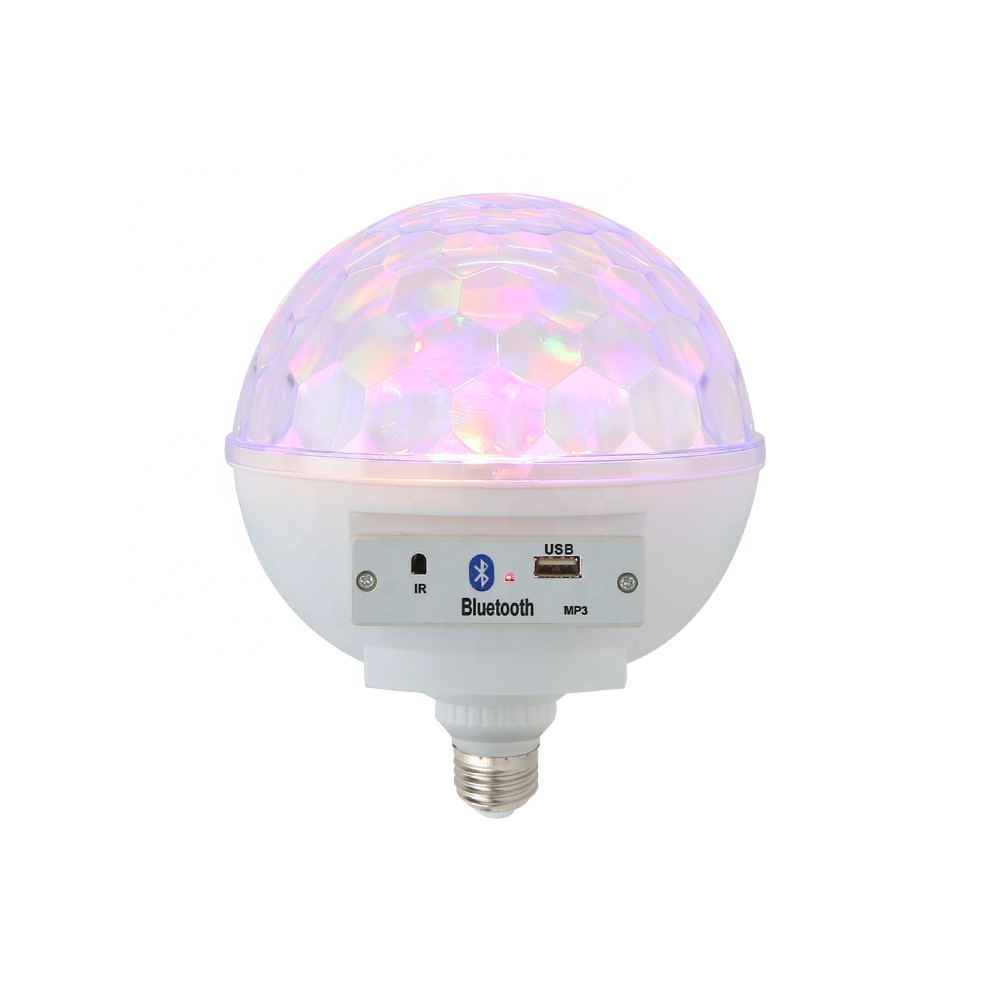 Цвет Изменение светодиодные лампы с дистанционное управление E27 12 Вт Bluetooth Smart Led Magic Ball RGB светодиодные лампочки с дистанционное управление