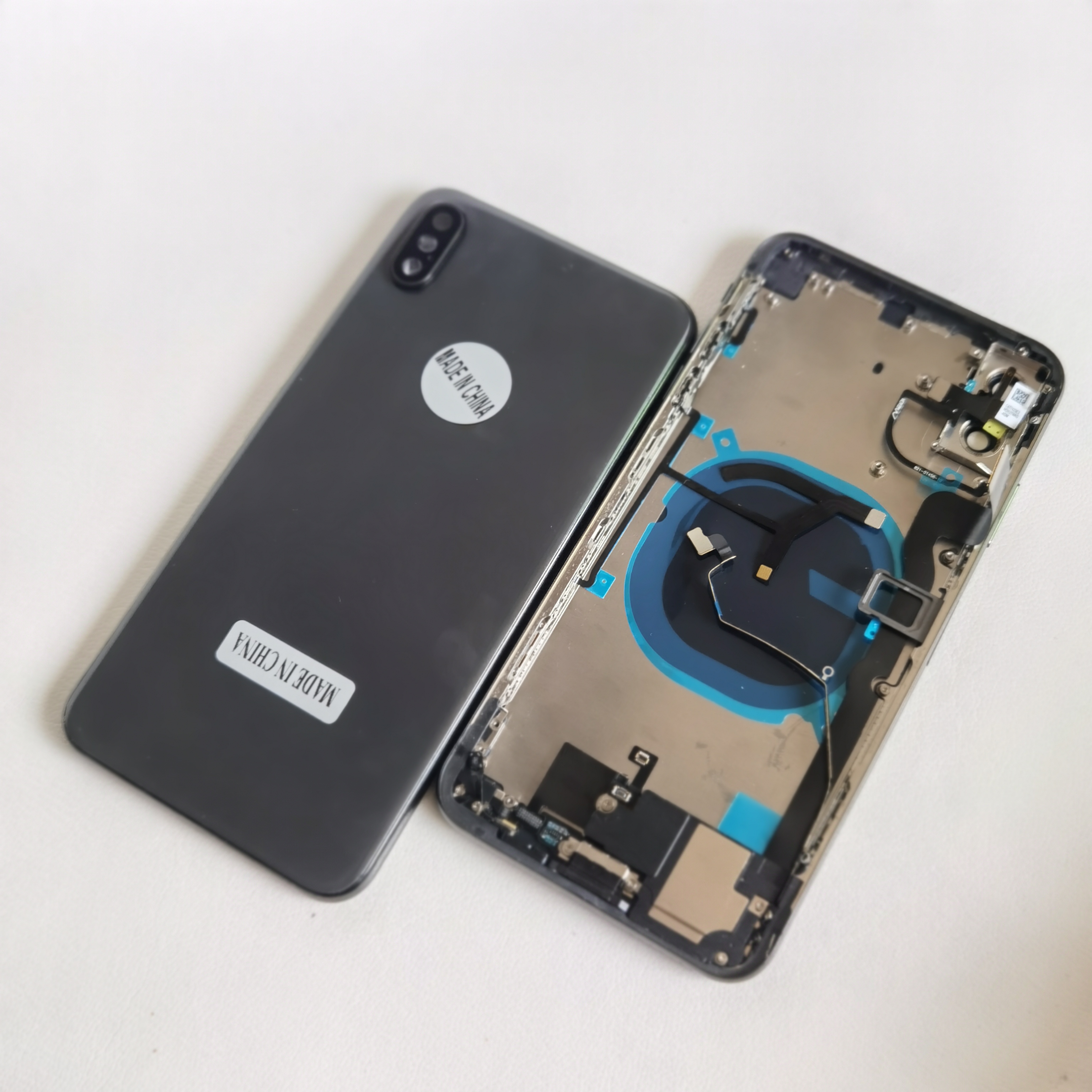 Задняя крышка для мобильного телефона, корпус для Iphone X XS Max XR 11, полноразмерная средняя рамка с логотипом, гибкие наборы, стеклянный сменный корпус