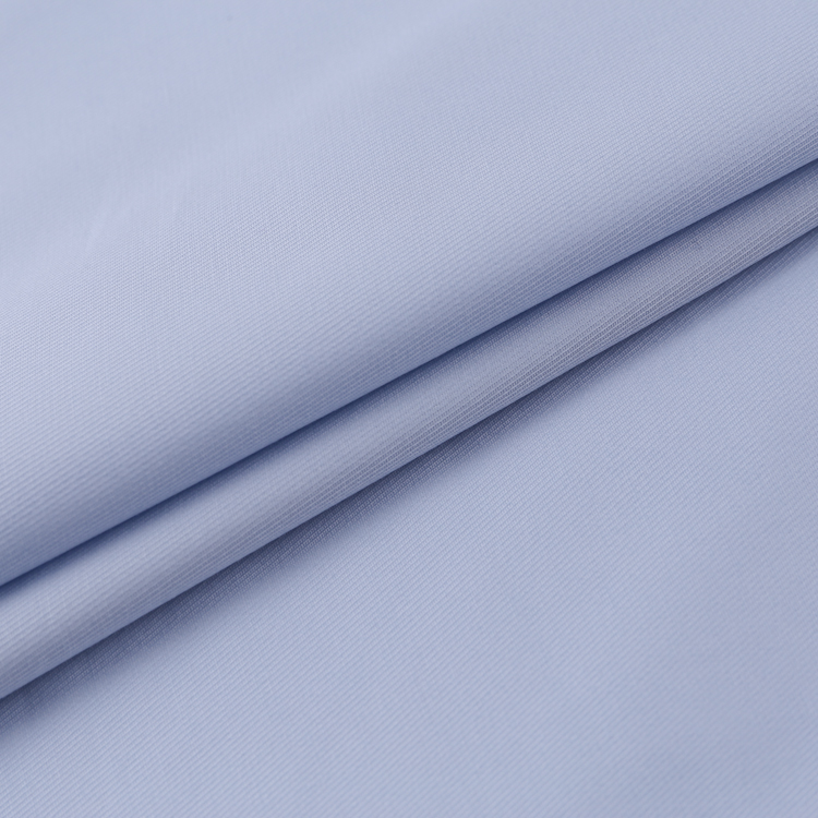 Shaoxing textile woven custom color plain dyed spandex suppliers cotton twill fabric stock lot