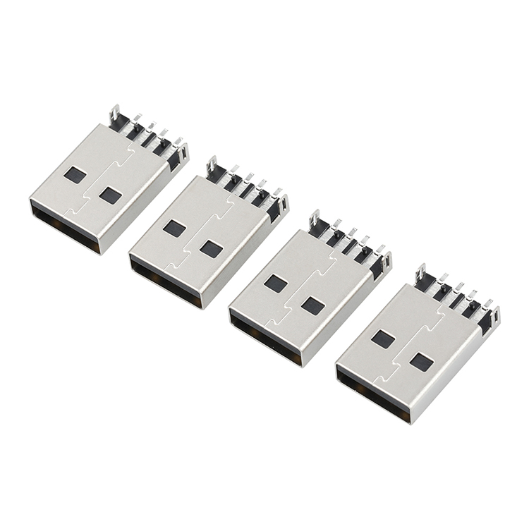Прямой паяльный разъем USB 2,0 типа А, гнездовой разъем для ремонта электроники