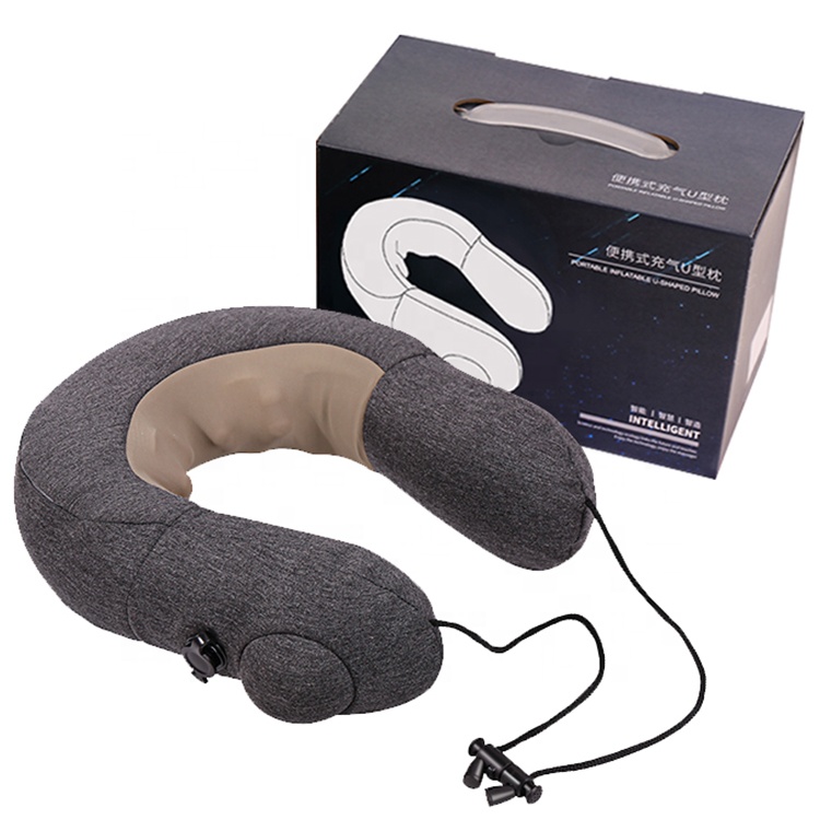 2021 best Selling OEM Heated Vibrating Electric u-shaped Pillow shiatsu massager Kneading portable massage massage pillow
