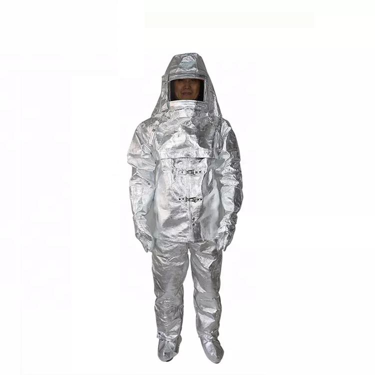 Full Body Heat Resistant Fire Fighting Suit with Aluminum Foil