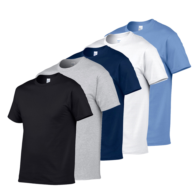 Wholesale 100% Cotton High Quality Soft Custom Logo Printing Men's Blank T Shirt