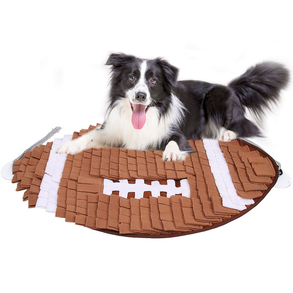 New Product Rugby Slow Food Mat For Dog Foraging Sniffing Mat Pet Sniffing Pads