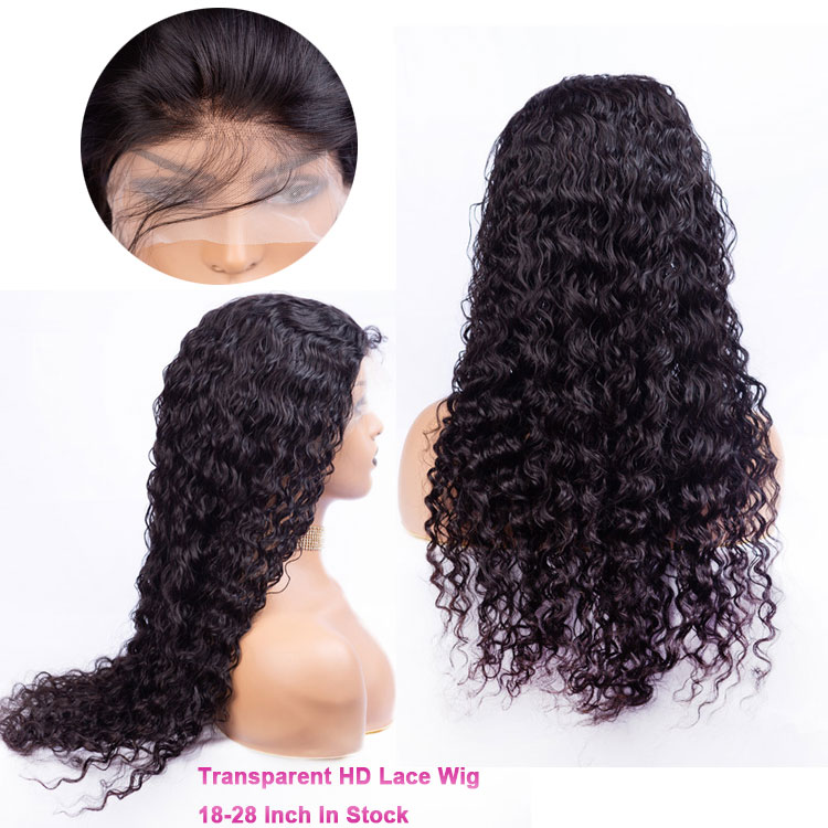 Factory Price 12 To 36 Inch Silky Straight Body Wave 150 Density 4X4 Closure Wig Virgin Raw Human Hair Lace Wig
