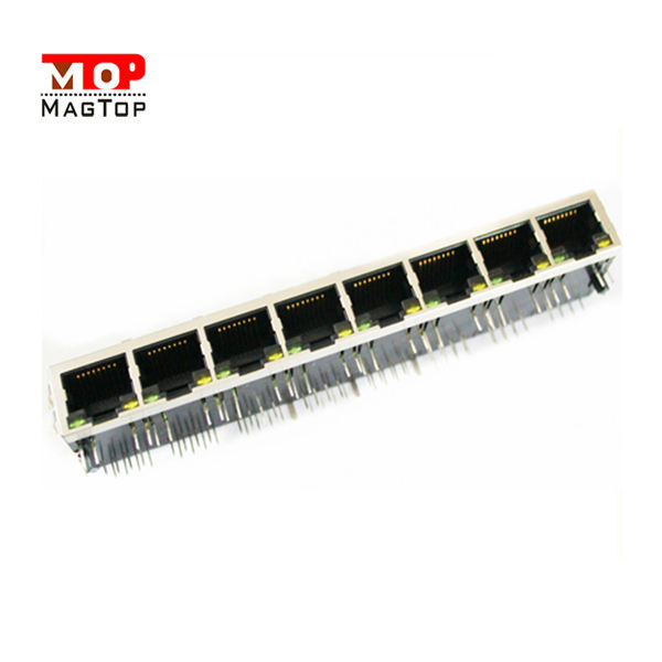 Однопортовый сетевой разъем rj45 с экраном 8p8c 90 градусов, 30u дюймовый, 50u дюймовый позолоченный