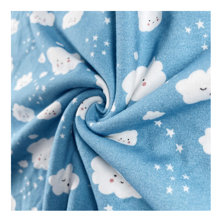Best Price In China Textile Manufacturers New Fashion Knitted Organic Cotton Custom Pattern Fabric
