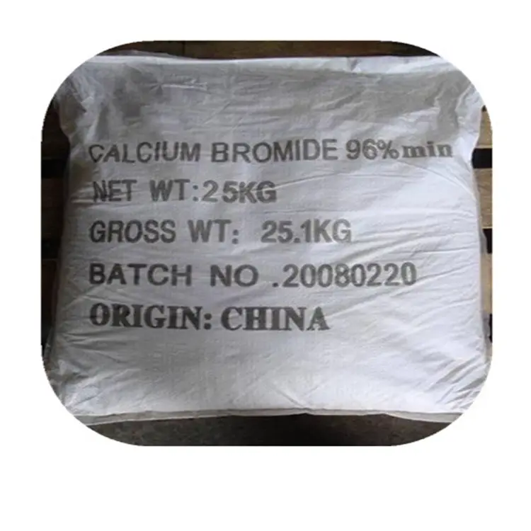 China Factory  Calcium bromide 96% min,52% min CAS 7789-41-5