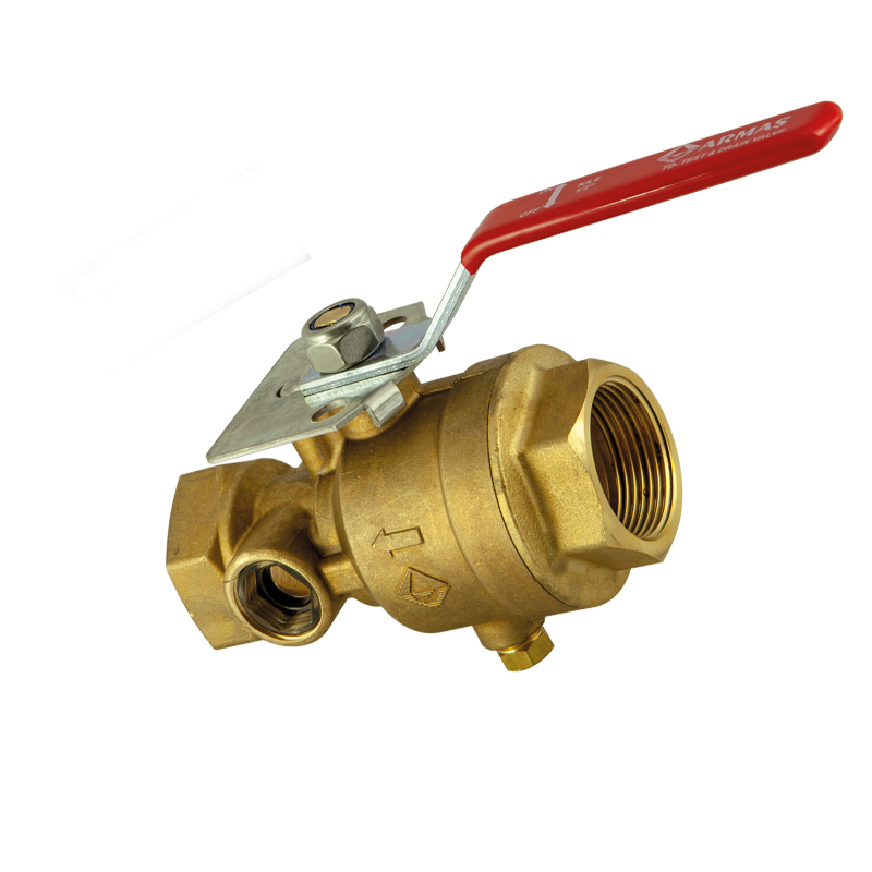 Green Forged brass test & drain valve 1'',1 1/4'',2'' ,pressure gauge outlet, for test ,drain With Iron Handle