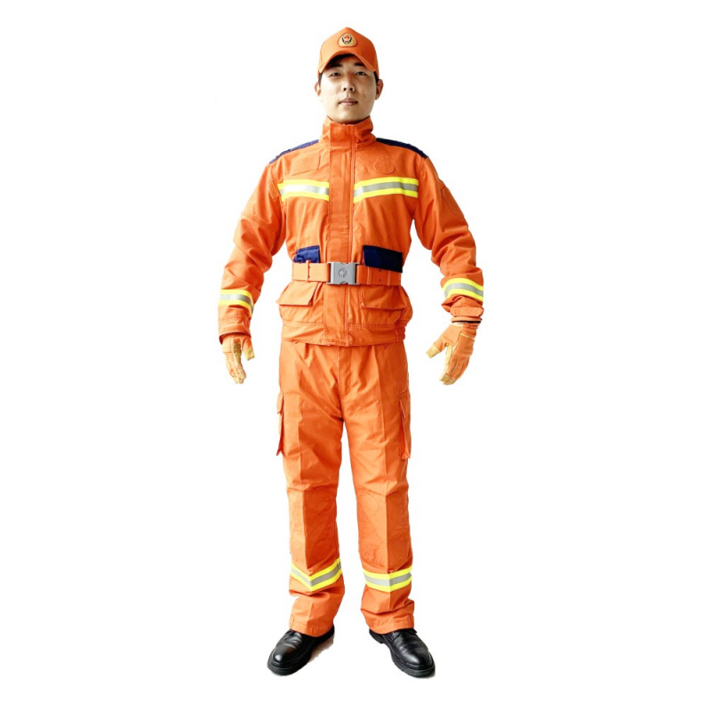 China Factory Safety Firefighter Emergency Rescue Uniform Fireman Suit