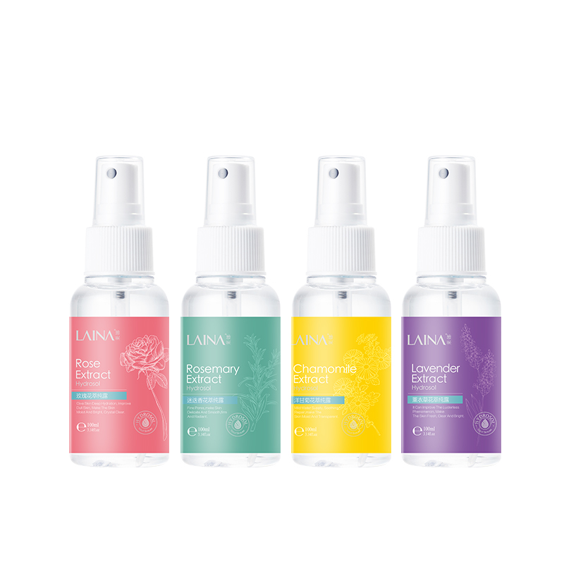 Factory Wholesale Rose Rosemar &Lavender &Chamomile Plant Extracts hydrosol floral waters Facial Spray makeup OEM&ODM