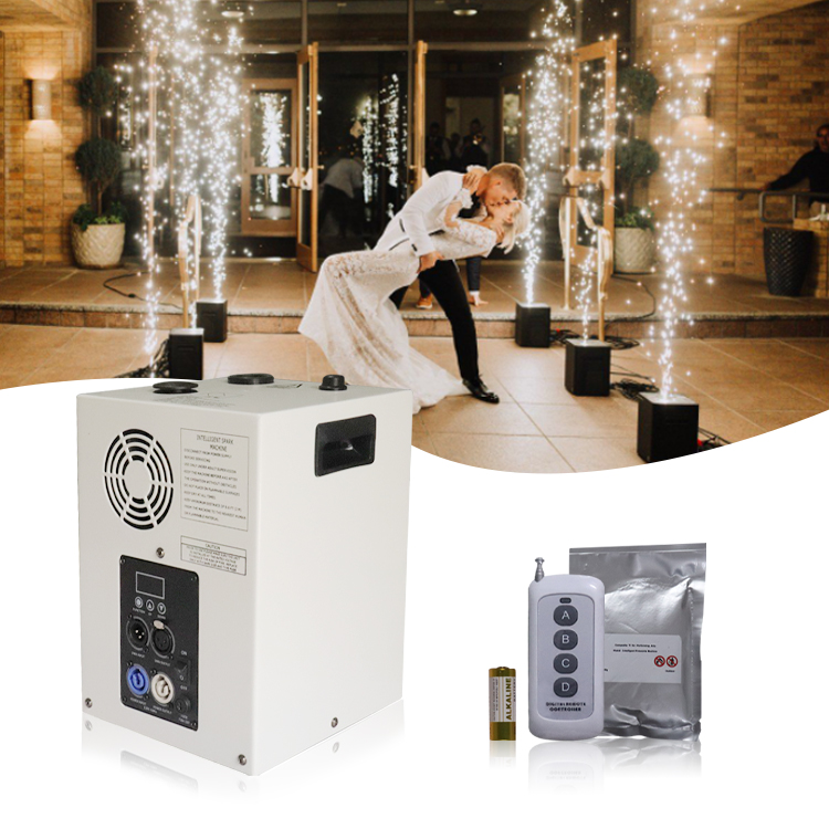 Mini DMX cold spark firework machine etincelle froide wedding sparkler pyrotechnics machine
