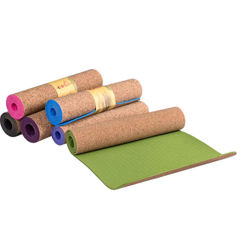 best selling eco friendly custom print mat cork natural rubber premium yoga mats