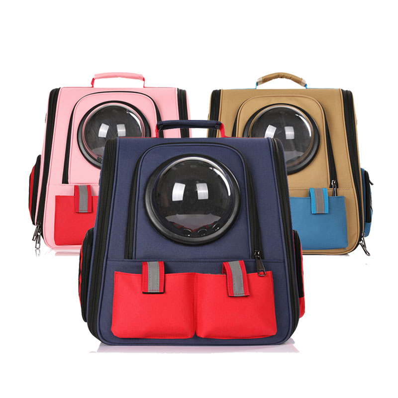 Hot Sale Amazon Space capsule multi-coloured Comfortable Breathable Portable Cat And Dog Pet Travel Carrying Backpack Bag