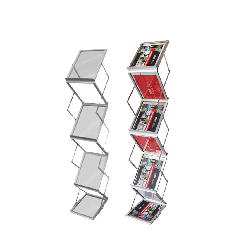 Office Brochure Magazine Display Stand News Paper Holder Exhibition Rack