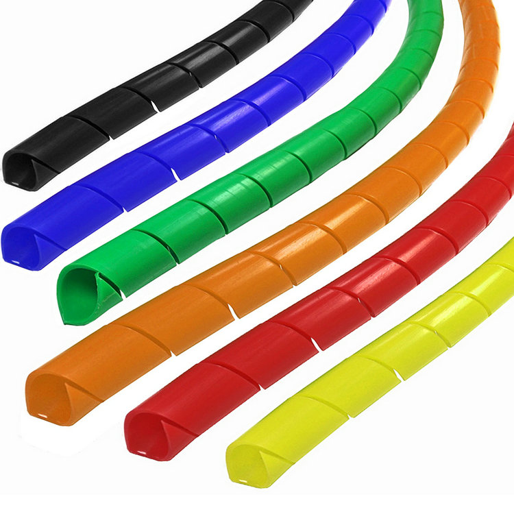 Spiral Wrapping Bands Polyethylene Flexible Plastic Spiral Hose Cable Wire Wrap Tube