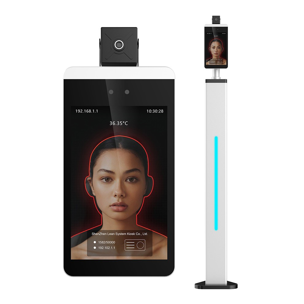 Face recogniton thermometer human body temperature measurement detection imaging thermal camera monitoring system