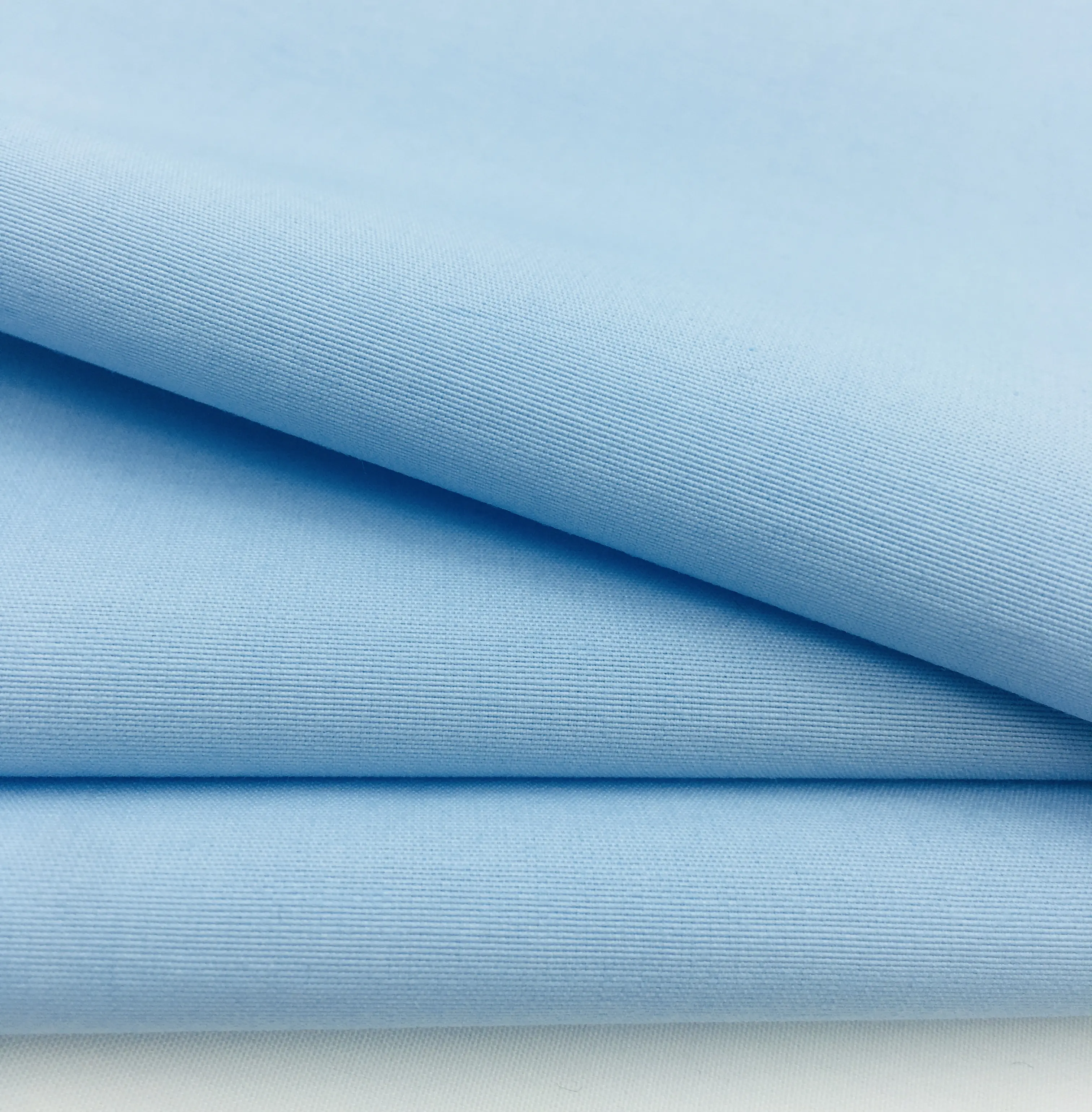 Custom 70%C 30%N cotton nylon plain dyed soft fabric
