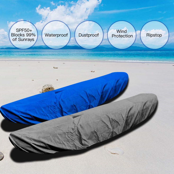 DFP10 Grey 300D Kayak Cover Accessories, Waterproof & UV Protection SUP Paddle Boards Cover for Indoor