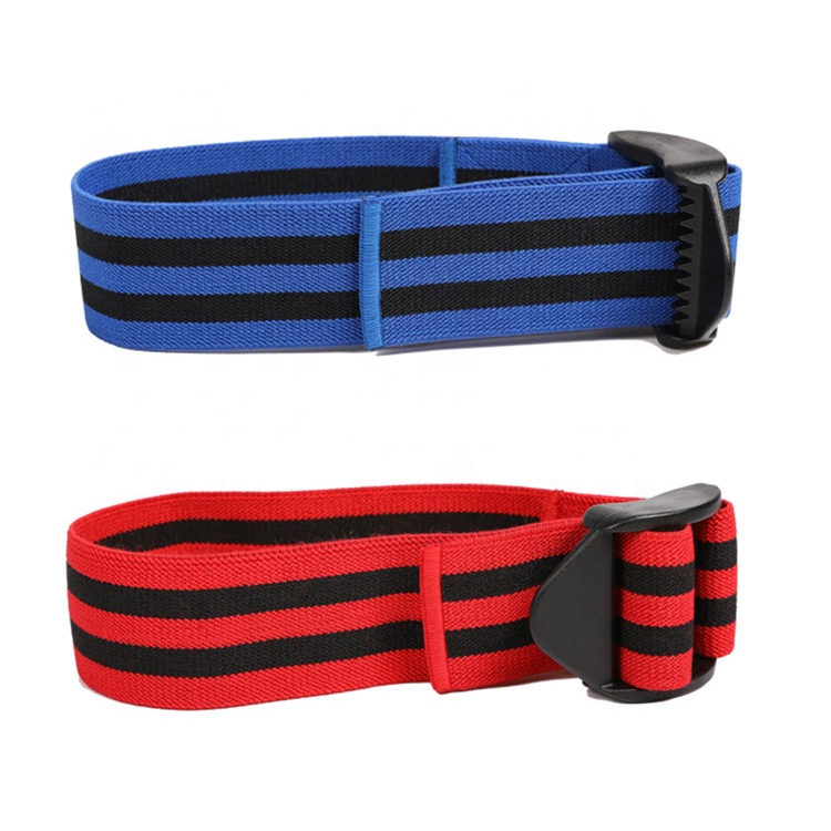 Quick Release Locking Length Adjustable Occlusion Training Blood Flow Restriction Band for Arms, Targeted Muscles