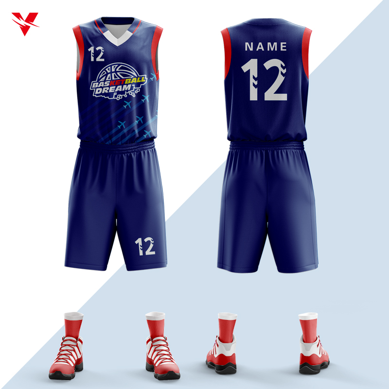 Wholesale Adults Cheap Basketball Uniform Sets Custom High Quality Men's Basketball Shirts Breathable Basketball Team Jersey
