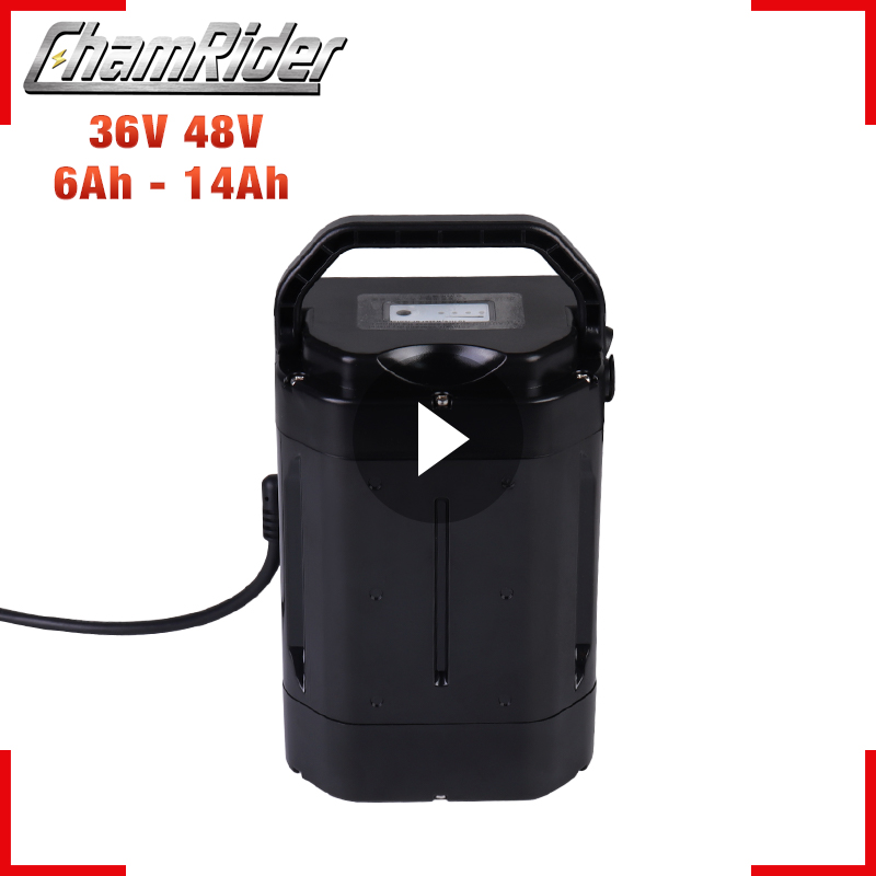 Chamrider 8AH 10AH 250W сиденье пост зажима аккумулятора SSE-017 е-байка 36В, фара для электровелосипеда в батарея 18650 48v электрический велосипед литий-ионный аккумулятор