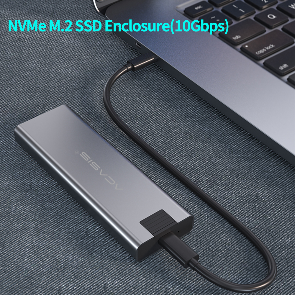 Acasis Портативный внешний игровой 1 ТБ SSD M.2 к USB Type C 3,0 SSD корпус с кабелем для передачи данных