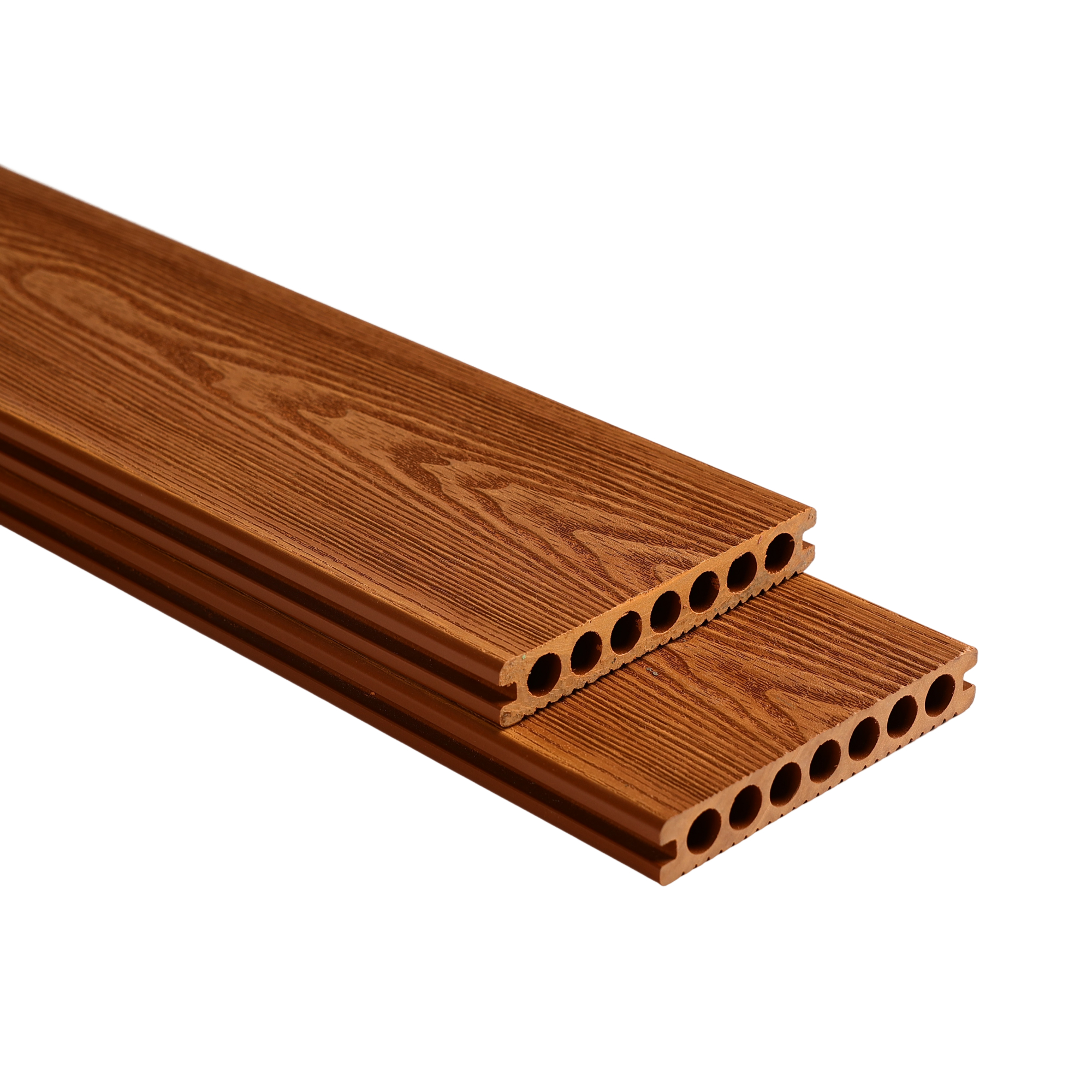 WPC Composite Outdoor Decking Flooring Solid Hard Wood Composite Decking Board Wall Board 3D Wood Grain WPC Decking