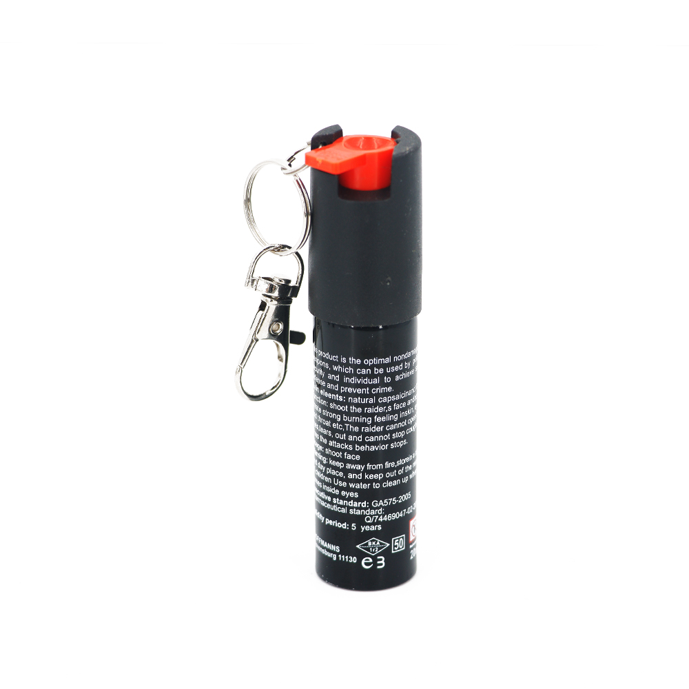 Popular Sell Mini 25ml Key Chain Pepper Spray For Women Self Defense