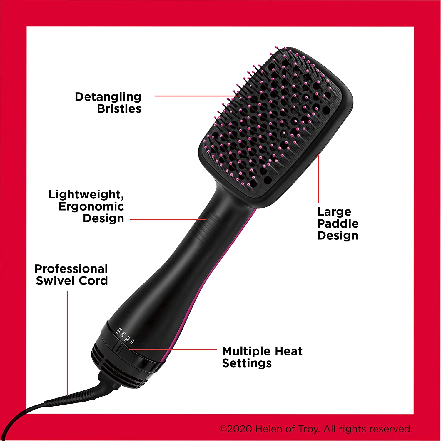 piezas del secador de pelo Haartrockner Hair Blower Brush Revlon One-Step Hair Dryer Brush Salon Paddle Brush Hair Dryer