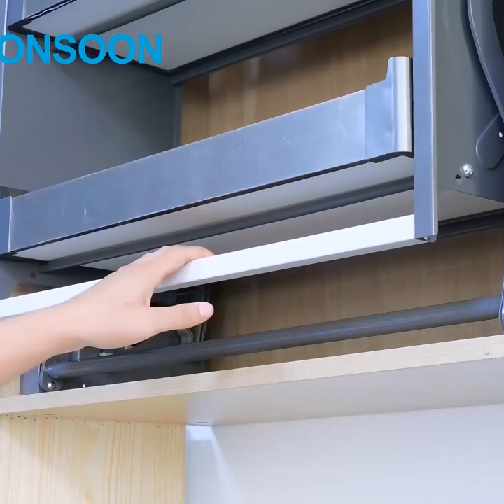MONSOON Китайская Фабрика Горячая продажа кухонные аксессуары Регулируемая корзина для подъема кухонного шкафа