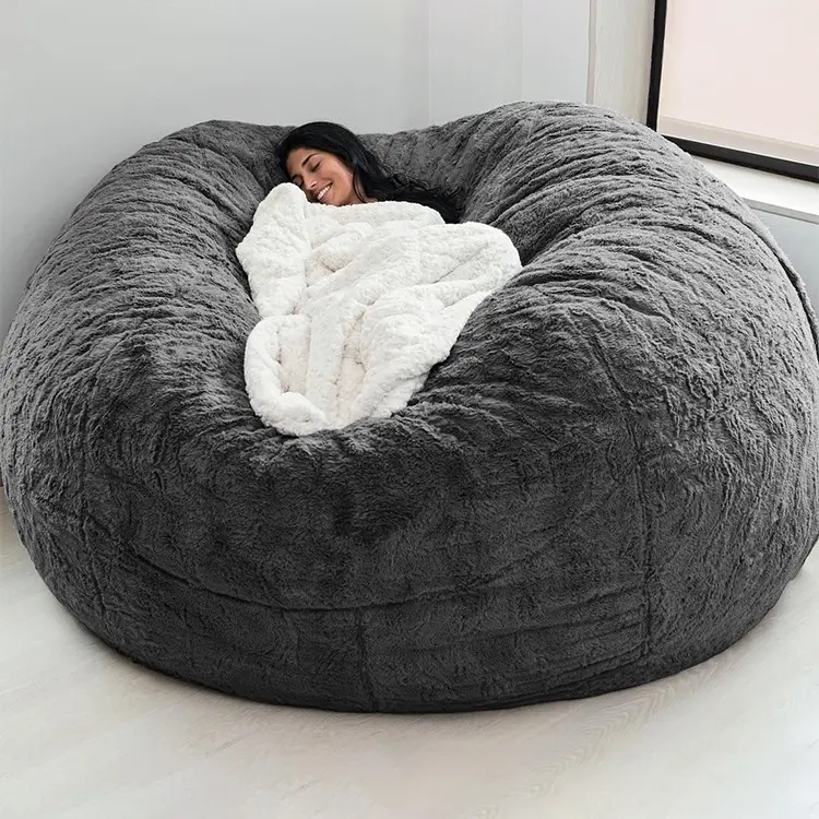 Wholesale Xxl Couch Puff Gigant Pouf Geant 7ft Memory Foam Large Big Lazy Sofa Bed Huge Giant Bean Bag Chair Cover For Adults
