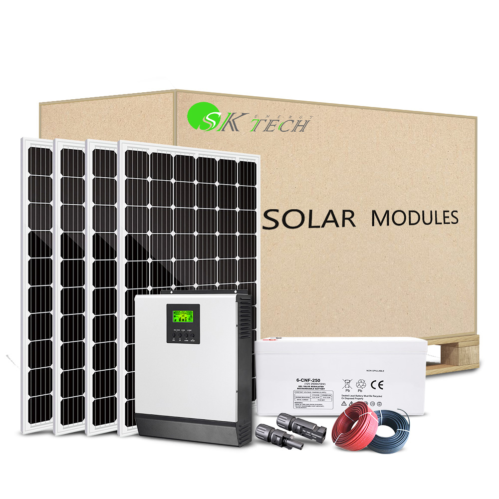 Полный PV солнечный набор 1kw 5kw комплект солнечной системы питания с сеткой привязанные инверторы