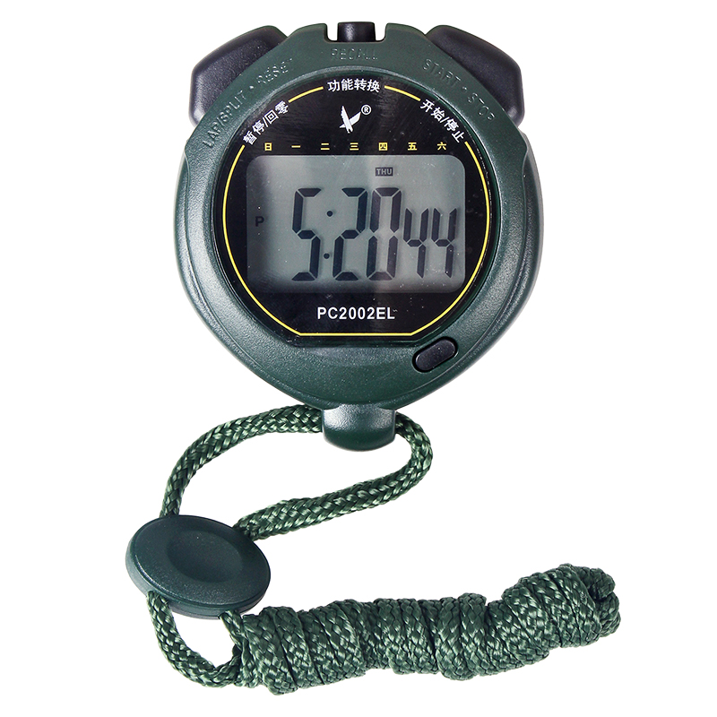 tianfu PC2002EL sports waterproof stopwatch with backlight digital stopwatch