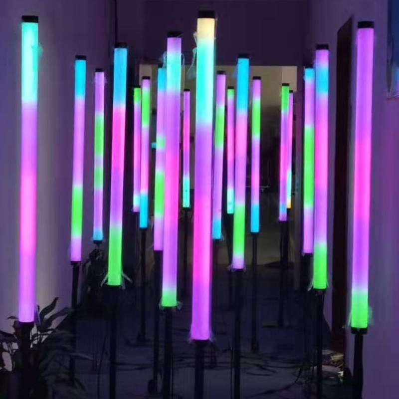 Беспроводной DMX512 RGB светодиодные трубки протокол управления с помощью контроллера DMX светодиодные трубки света