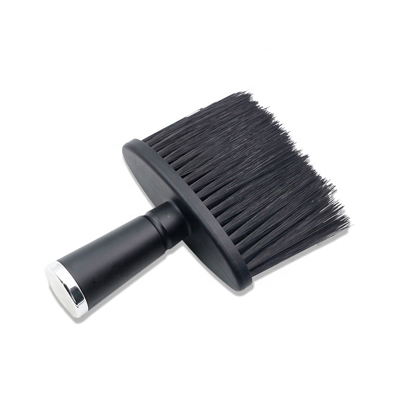 Cutting Hair Cleaning Neck Duster Brush Use Anti-static Black Nylon Neck Duster Brush