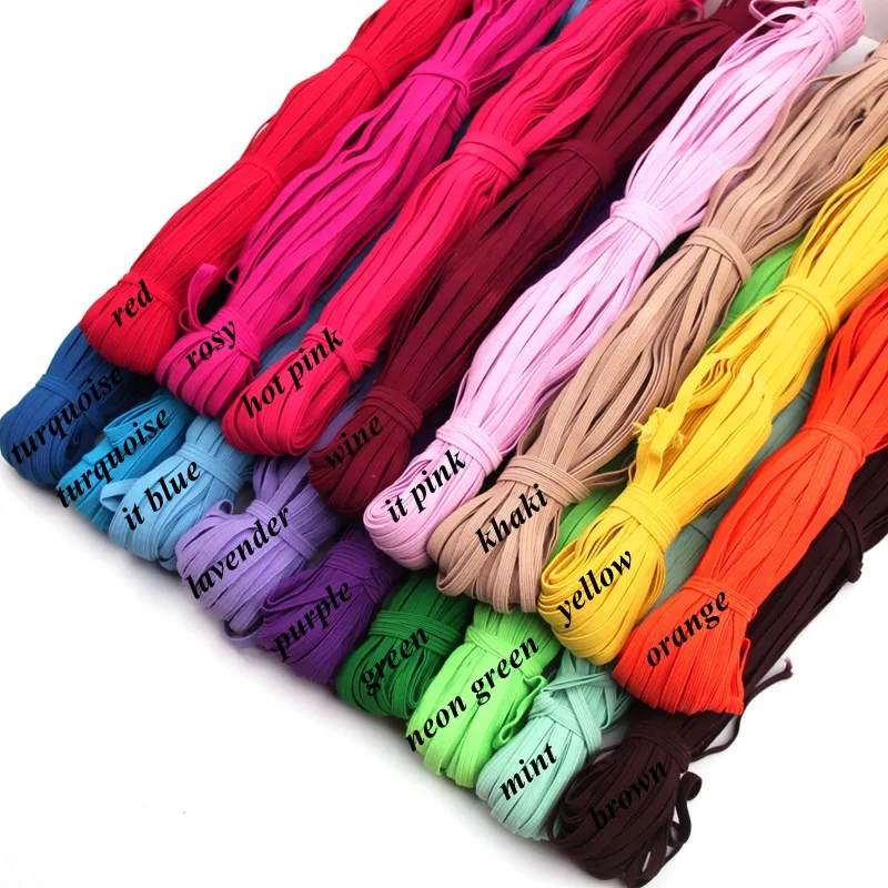 3mm 6mm 8mm sewing elastic band webbing skinny elastic ribbon for garment