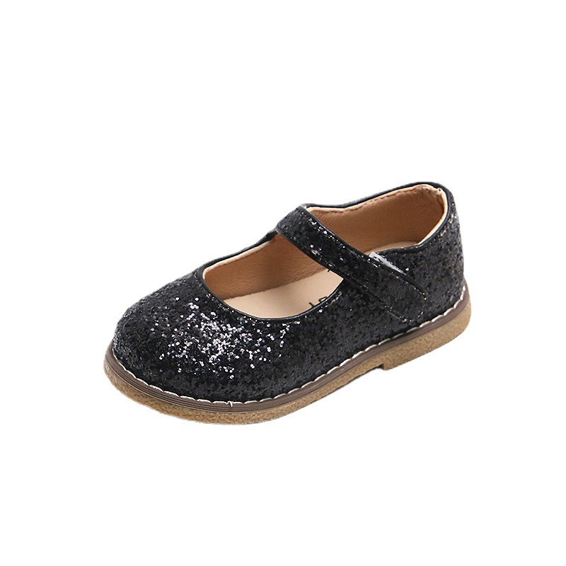 Spring new style Wholesale Rhinestone sequins performance princess shoes kids girls dress shoes