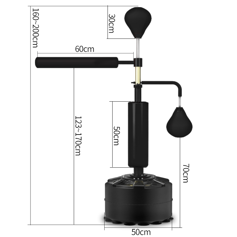 SD-B03 China Best Sale Adjustable Height Speed Boxing Punching Bag Freestanding