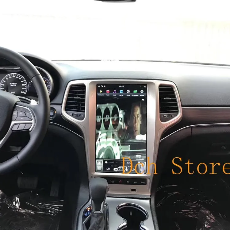 13,6 дюймовый android 9,0 автомобильный dvd-плеер gps для grand cherokee 2009-2020 вертикальный экран Тесла стиль Навигация радио cardvdplayer