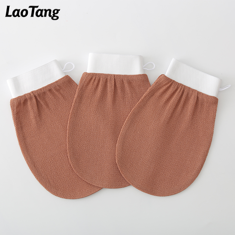 LAO TANG Quick-delivery In Stock High Quality Turkish Kese Exfoliting Bath Glove Shower Exfoliating Mitt