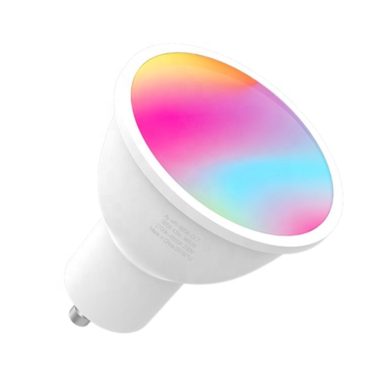 Умные светодиодные лампы GU10 с Wi-Fi, RGB, CCT, 2800, 6200K, белые, 5 Вт, лампы с регулируемой яркостью, умный Светодиодный прожектор с голосовым управлением