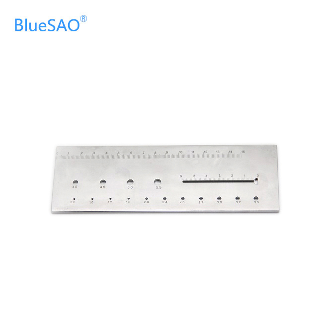Bluesao basic Veterinary Surgical Instruments Orthopaedic Ruler veterinary multifunction orifice