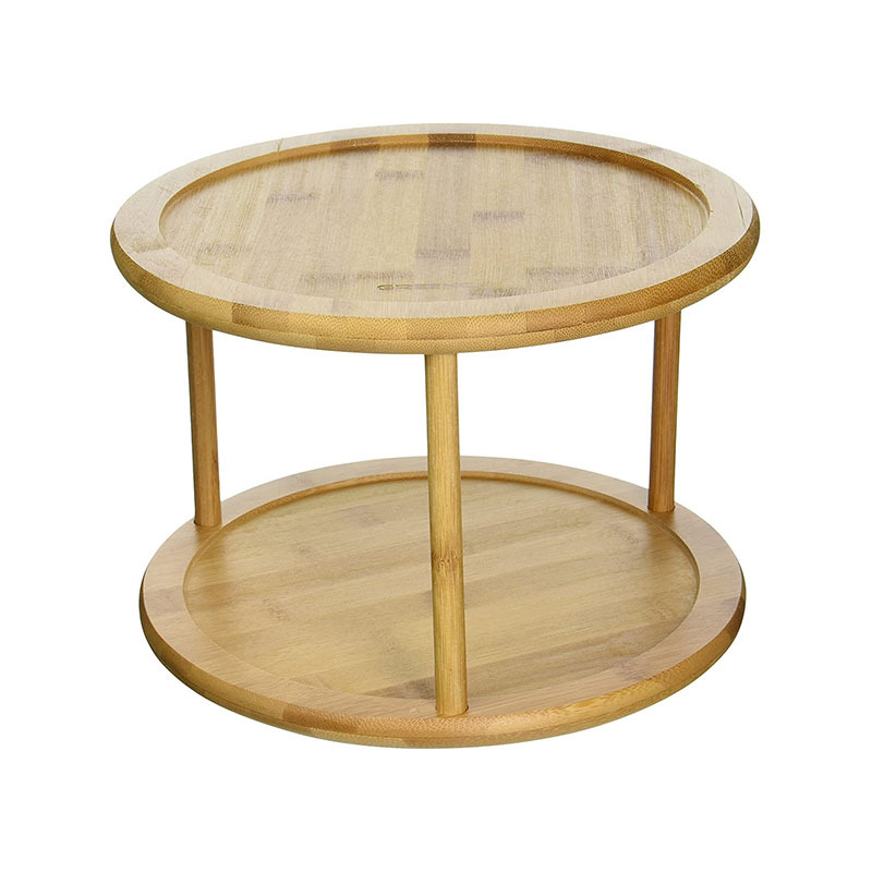 2021 Hot Sale Bamboo Wood Clear Makeup Cosmetic Organizer