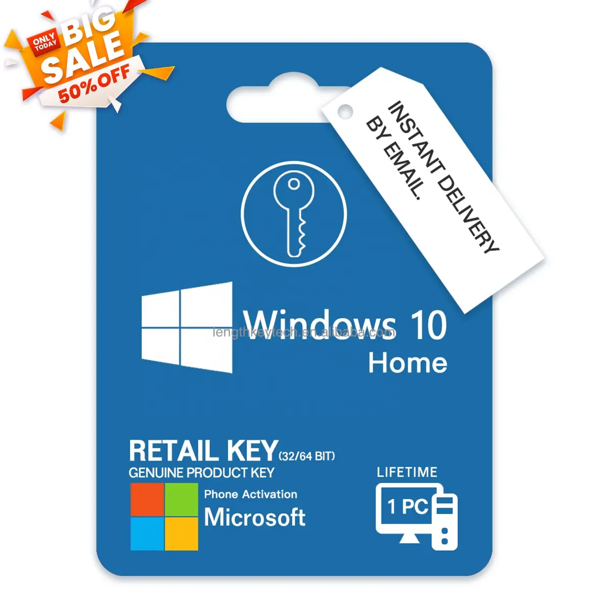 Lowest Price Email Delivery Win 10 Home Retail Key Genuine Original Digital Key Lifetime Phone Activation Win 10 Home Key