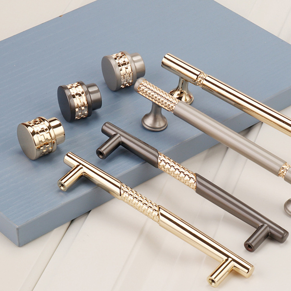 Zinc Alloy Modern Door Knobs Cabinet High-end Design Decorative Furniture Handles