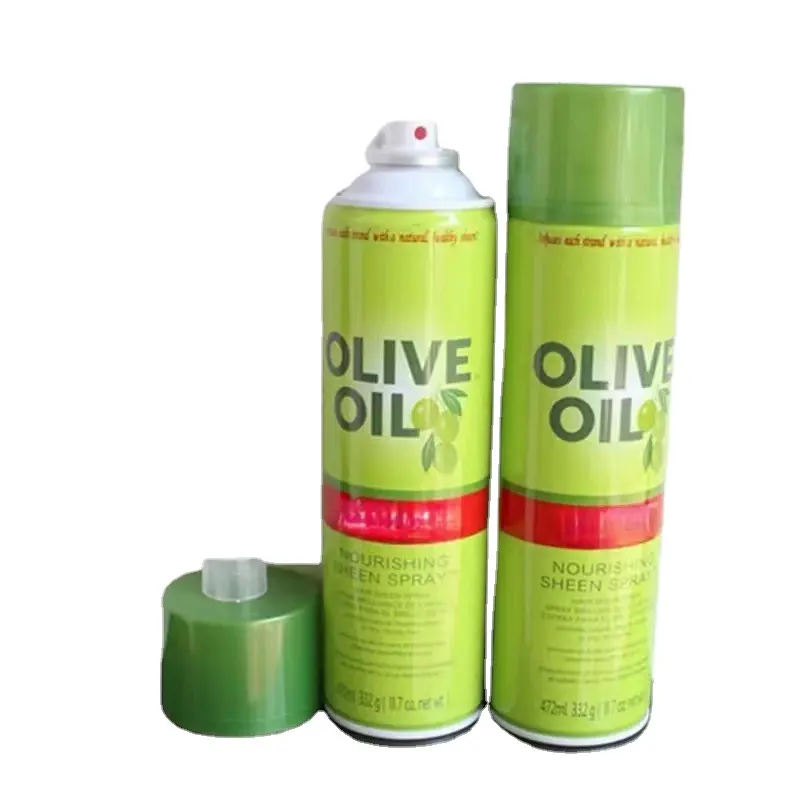 OEM/ODM Organic Olive Hair Oil Nourishing Sheen Spray 472ml Olive oil hair spray