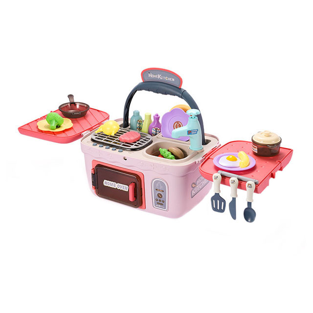 New Picnic Kids Kitchen Toys Set, Multifunctional Gift Toys Kitchen Set Toys For Kids